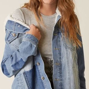 DOLLHOUSE DISTRESSED DENIM JACKET